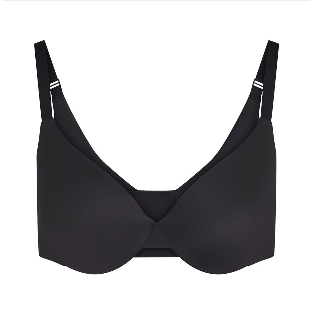SKIMS Smoothing Intimates Full Coverage Lightly Lined Bra Onyx Black 38DD NWT